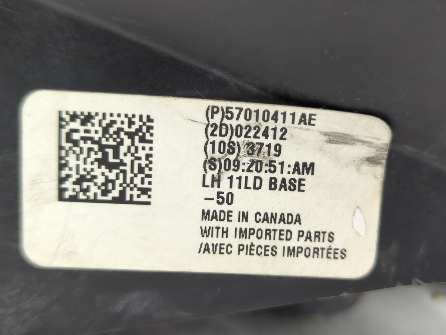 2011-2014 Dodge Charger Driver Left Oem Head Light Headlight Lamp - Oemusedautoparts1.com