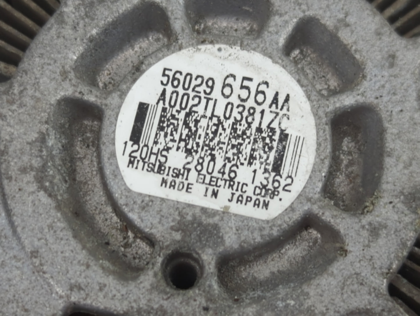 2012 Dodge Dart Alternator Replacement Generator Charging Assembly Engine OEM P/N:56029656AA Fits OEM Used Auto Parts - Oemu