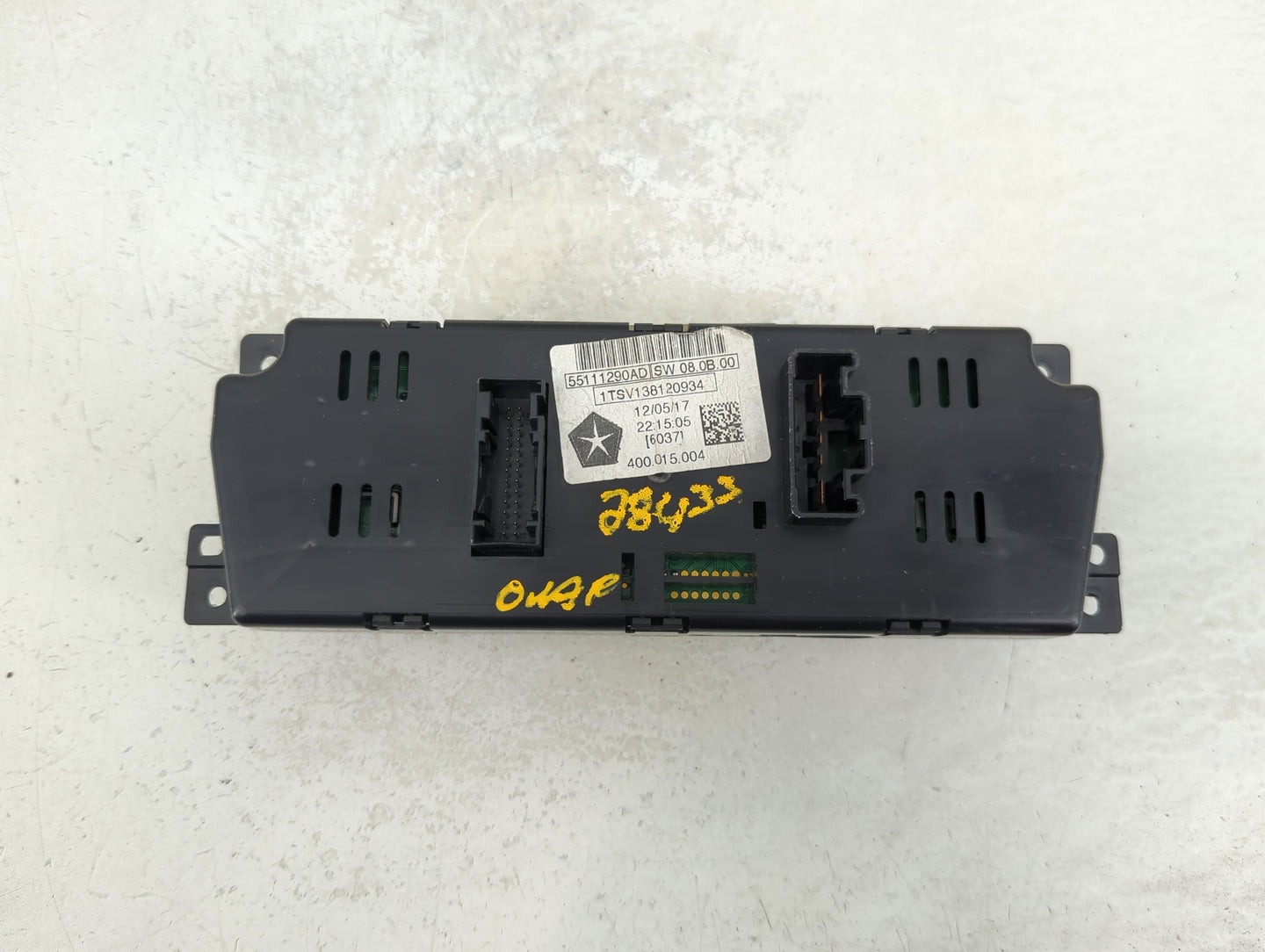 2012 Dodge Dodge 1500 Pickup Climate Control Module Temperature AC/Heater Replacement P/N:55111290AD Fits Fits 2011 OEM Used