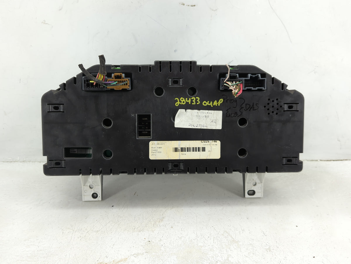 2012 Dodge Dodge 1500 Pickup Instrument Cluster Speedometer Gauges P/N:P56046557AC Miles:223K Fits OEM Used Auto Parts - Oem