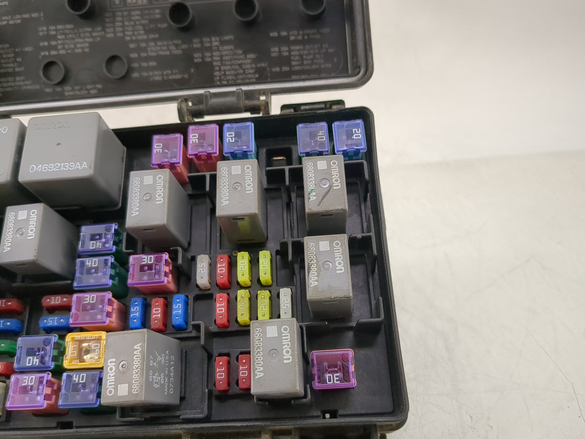 2012-2012 Dodge Durango Fusebox Fuse Box Relay Module Tipm 68089321ag - Oemusedautoparts1.com