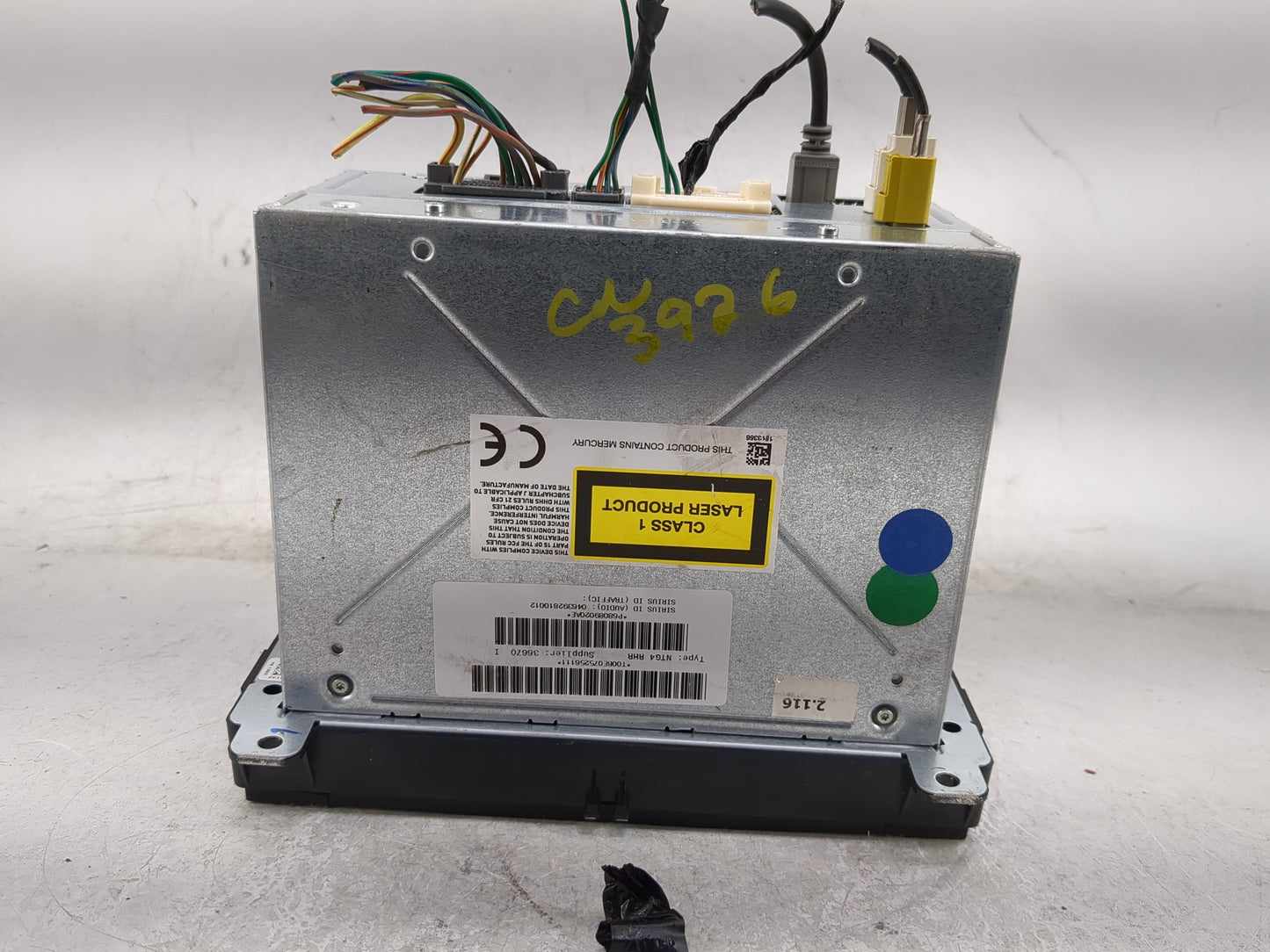 2012 Dodge Durango Radio AM FM Cd Player Receiver Replacement P/N:68089020AE Fits OEM Used Auto Parts - Oemusedautoparts1.co