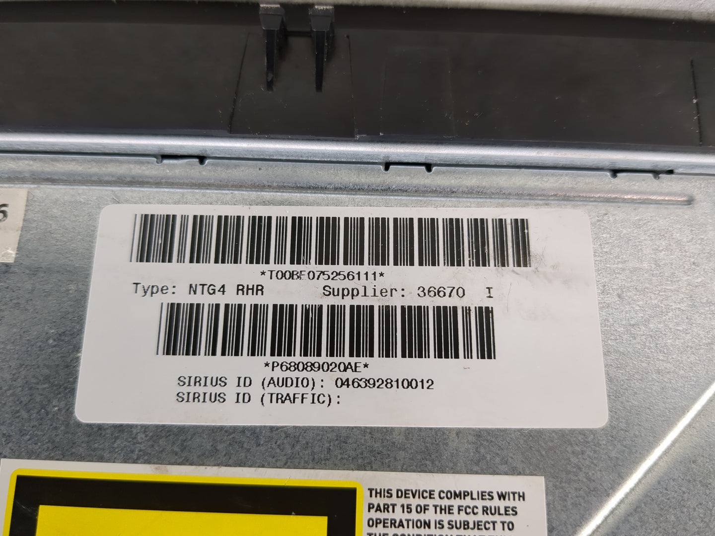 2012 Dodge Durango Radio AM FM Cd Player Receiver Replacement P/N:68089020AE Fits OEM Used Auto Parts - Oemusedautoparts1.co
