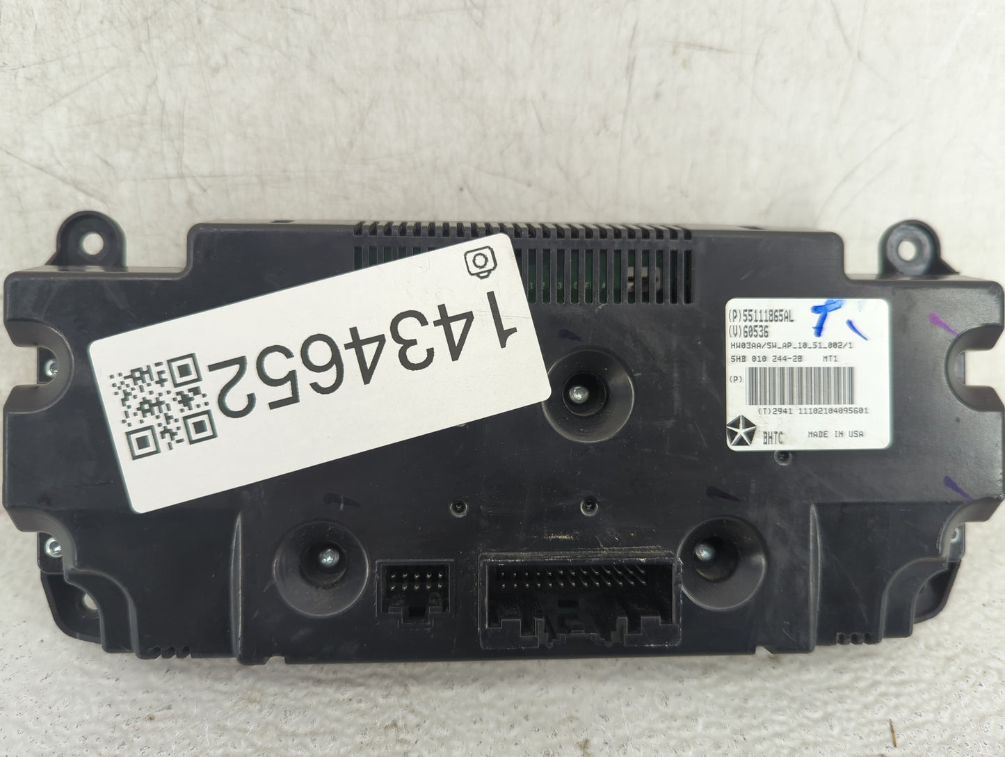 2011-2013 Dodge Durango Climate Control Module Temperature AC/Heater Replacement P/N:55111865AL Fits Fits 2011 2013 OEM Used