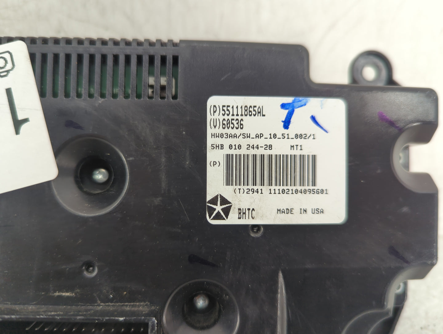 2011-2013 Dodge Durango Climate Control Module Temperature AC/Heater Replacement P/N:55111865AL Fits Fits 2011 2013 OEM Used