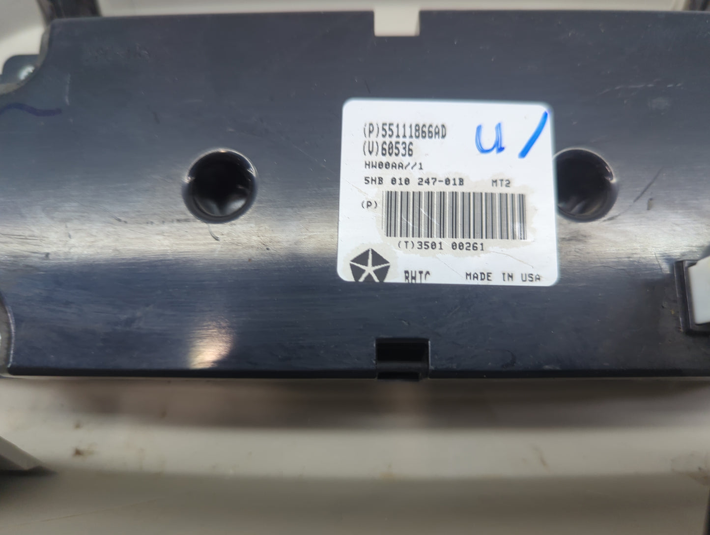 2011-2013 Dodge Durango Climate Control Module Temperature AC/Heater Replacement P/N:55111866AD 5HB010247-01B Fits OEM Used 