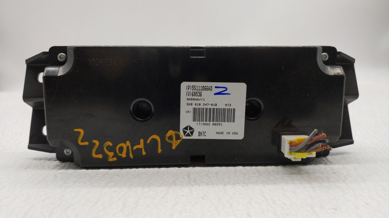 2011-2013 Dodge Durango Climate Control Module Temperature AC/Heater Replacement P/N:P55111925AL 55111925AK Fits OEM Used Au