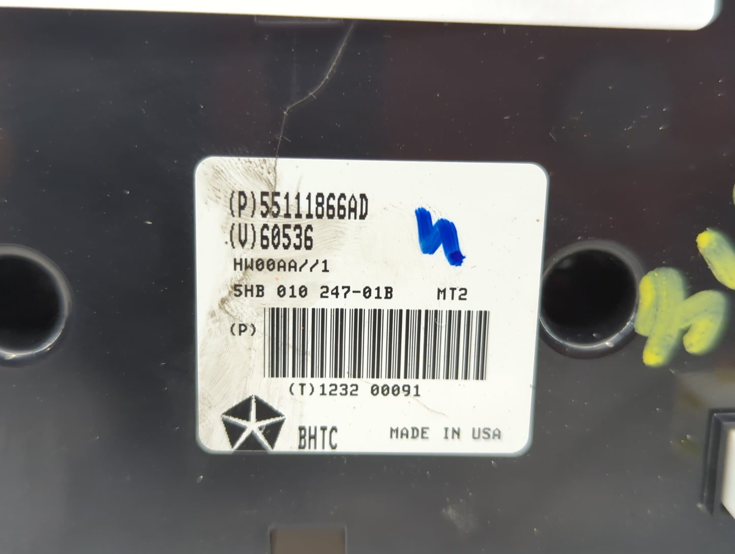 2011-2013 Dodge Durango Climate Control Module Temperature AC/Heater Replacement P/N:55111866AD Fits Fits 2011 2012 2013 OEM
