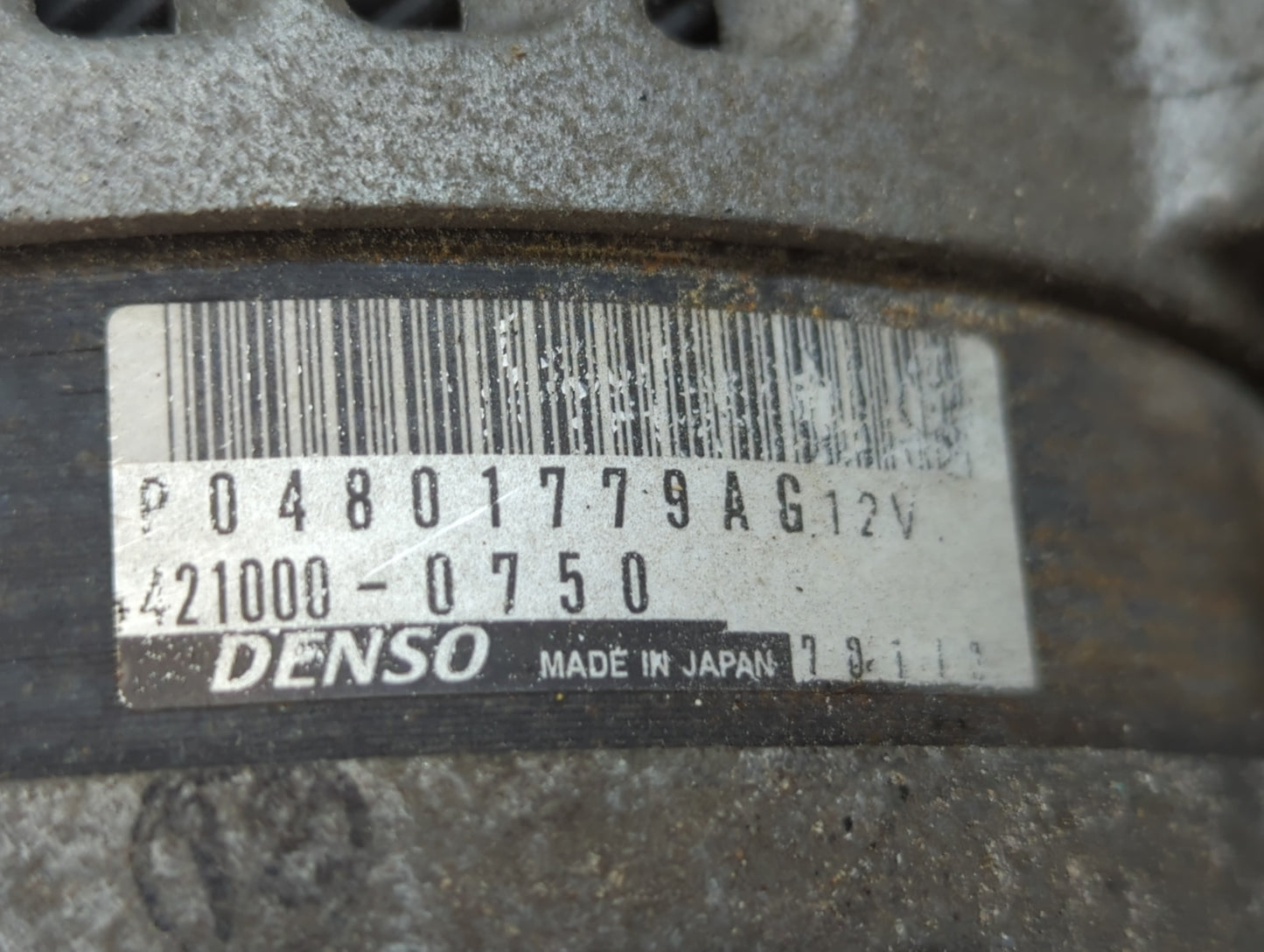 2011-2015 Dodge Durango Alternator Replacement Generator Charging Assembly Engine OEM P/N:421000-0750 P04801779AG Fits OEM U