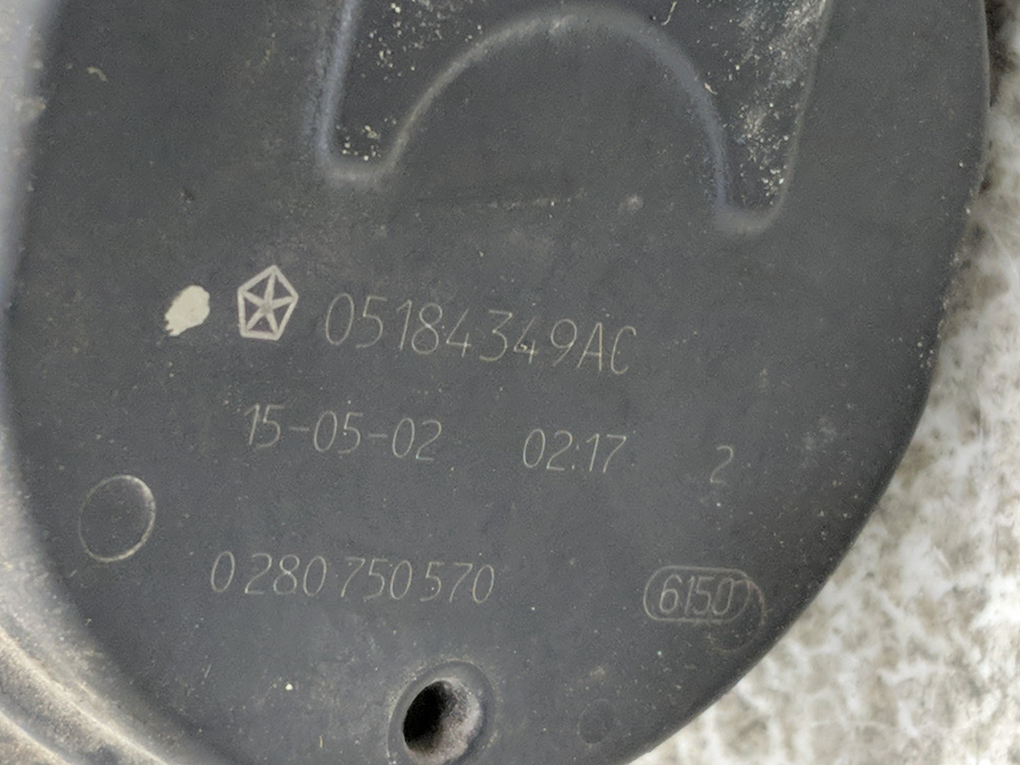 2011-2020 Dodge Grand Caravan Throttle Body P/N:0 280 750 570 05184349AC Fits OEM Used Auto Parts - Oemusedautoparts1.com