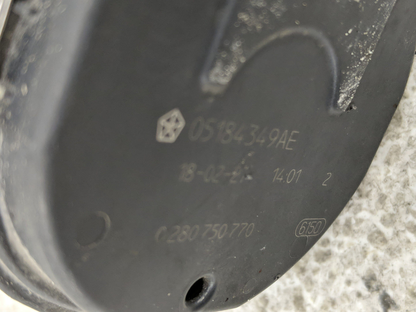 2011-2020 Dodge Grand Caravan Throttle Body P/N:0 280 750 770 05184349AE Fits OEM Used Auto Parts - Oemusedautoparts1.com