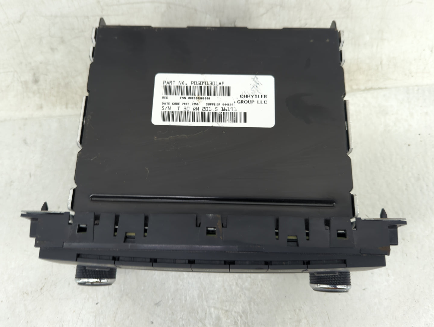 2012-2020 Dodge Grand Caravan Radio AM FM Cd Player Receiver Replacement P/N:05091301AF Fits OEM Used Auto Parts - Oemusedau