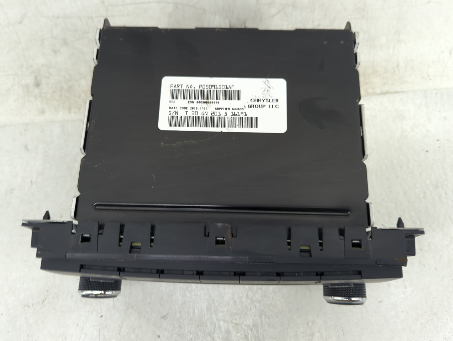 2012-2020 Dodge Grand Caravan Radio AM FM Cd Player Receiver Replacement P/N:05091301AF Fits OEM Used Auto Parts - Oemusedau