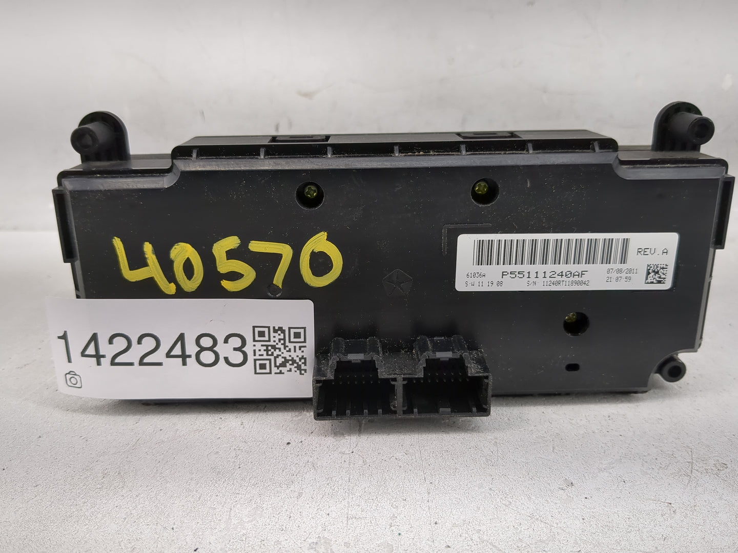 2011-2020 Dodge Grand Caravan Climate Control Module Temperature AC/Heater Replacement P/N:P55111240AF Fits OEM Used Auto Pa