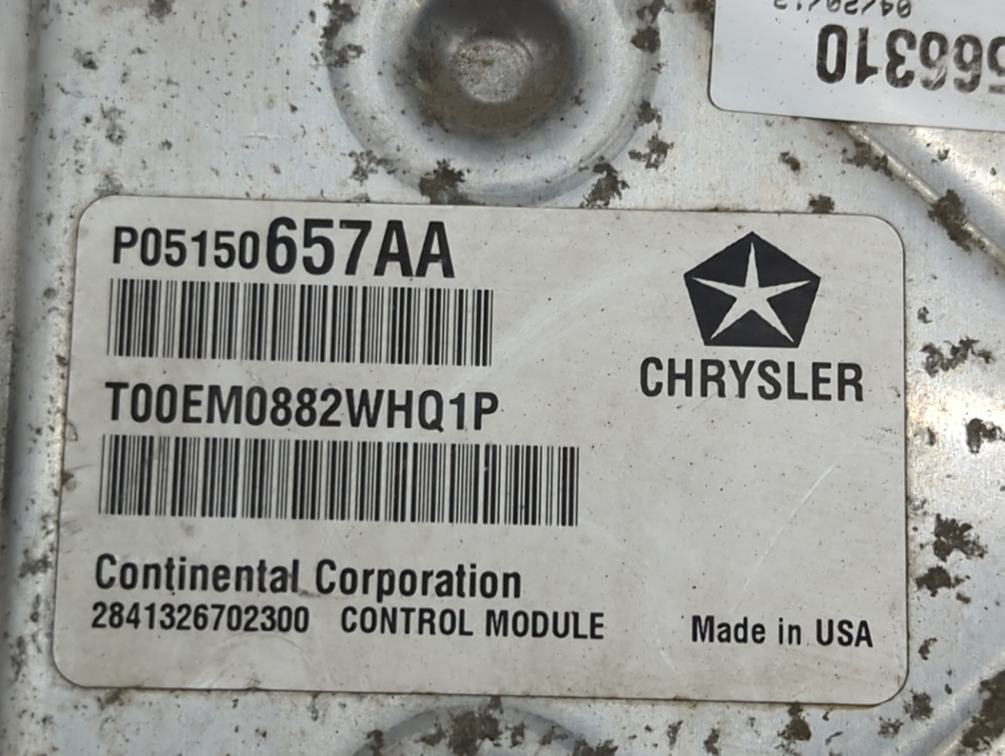2012 Dodge Grand Caravan PCM Engine Control Computer ECU ECM PCU OEM P/N:P05150657AA T00EM0882WHQ1P, P68185470AA Fits OEM Us