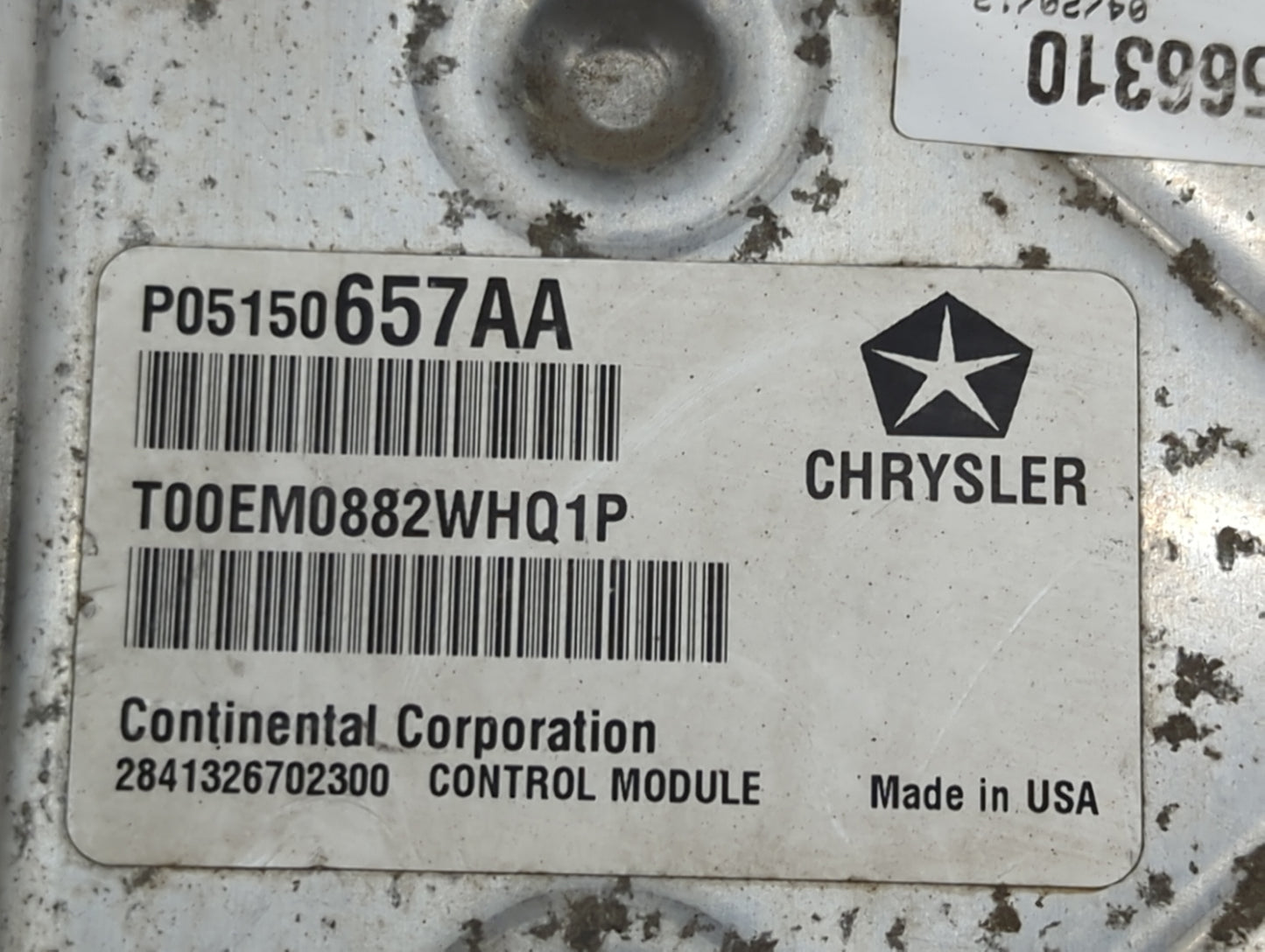 2012 Dodge Grand Caravan PCM Engine Control Computer ECU ECM PCU OEM P/N:P05150657AA T00EM0882WHQ1P, P68185470AA Fits OEM Us