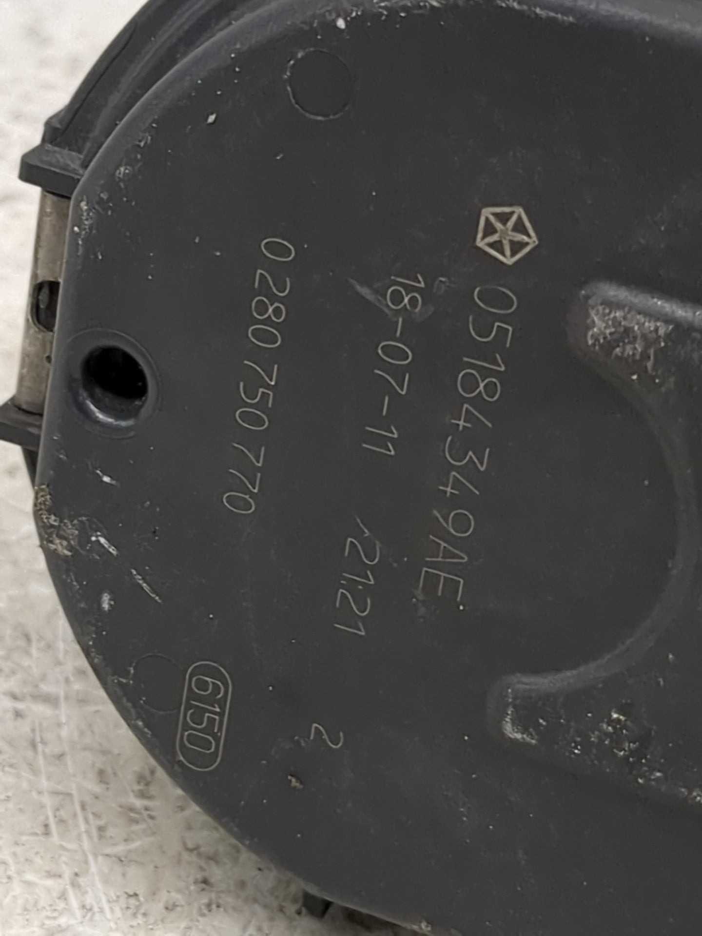 2011-2020 Dodge Grand Caravan Throttle Body P/N:05184349AE 0280750770 Fits OEM Used Auto Parts - Oemusedautoparts1.com