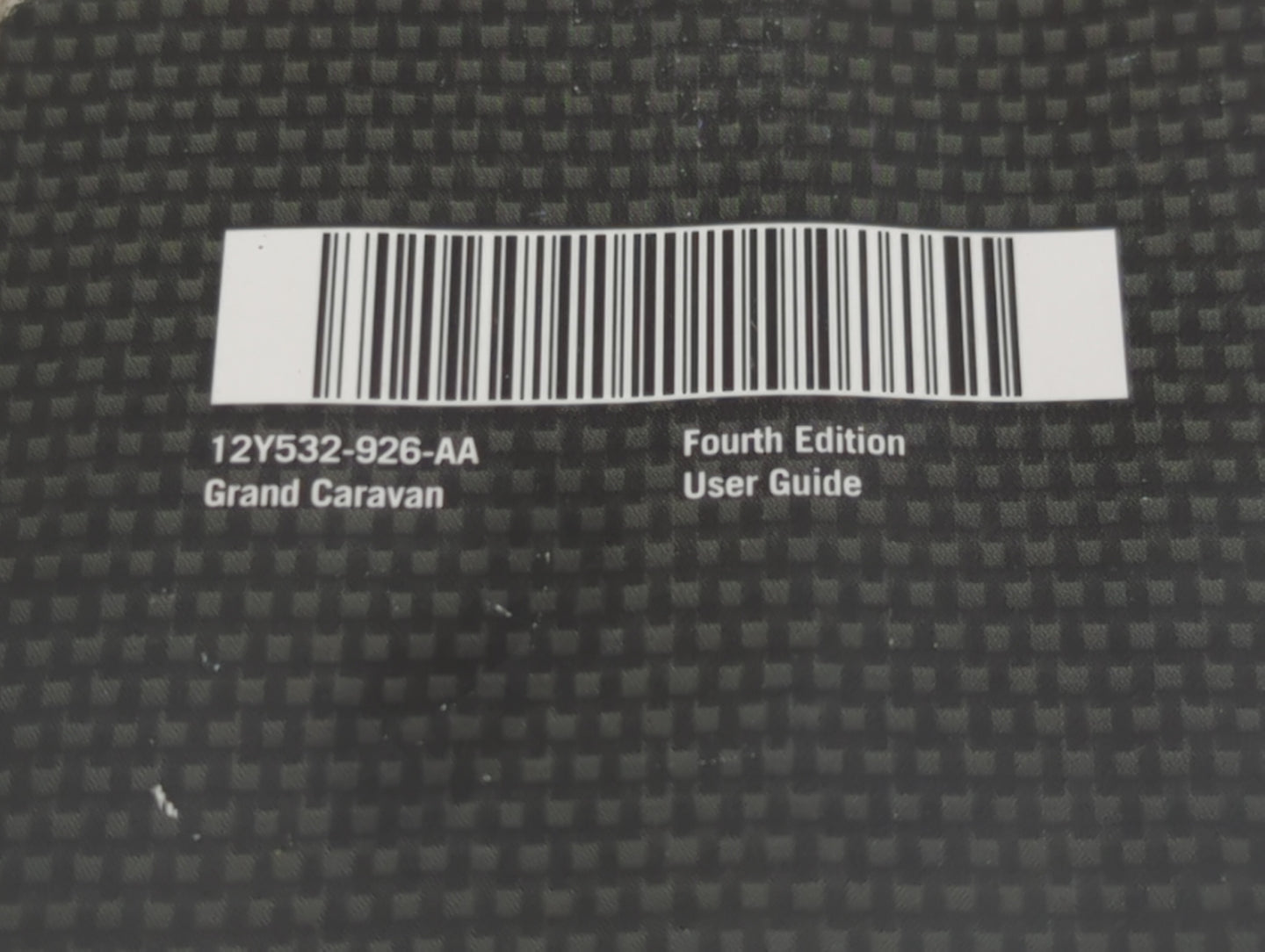 2012 Dodge Grand Caravan Owners Manual Book Guide P/N:12Y532-926-AA OEM Used Auto Parts - Oemusedautoparts1.com