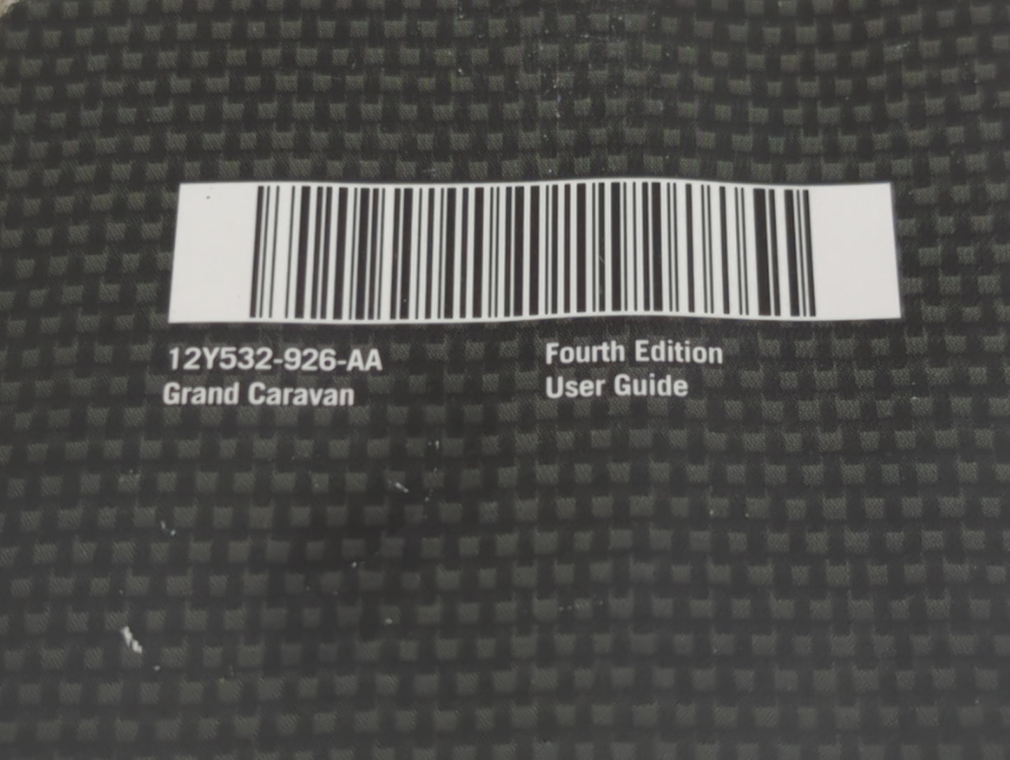 2012 Dodge Grand Caravan Owners Manual Book Guide P/N:12Y532-926-AA OEM Used Auto Parts - Oemusedautoparts1.com