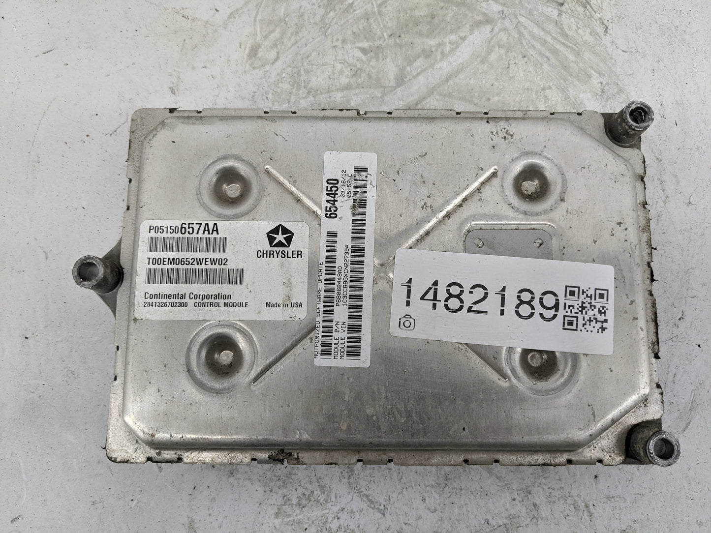 2012 Dodge Grand Caravan PCM Engine Control Computer ECU ECM PCU OEM P/N:P05150657AA T00EM0652WEW02, 05150657AA, 68068445900
