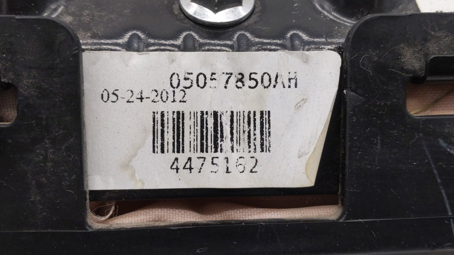 2012 Dodge Grand Caravan Air Bag Driver Left Steering Wheel Mounted P/N:05057850AH P05057771AE Fits OEM Used Auto Parts - Oe