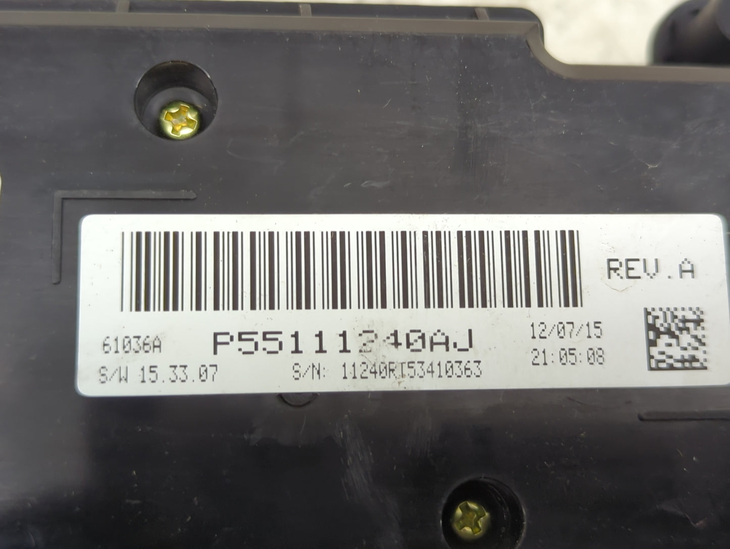 2011-2020 Dodge Grand Caravan Climate Control Module Temperature AC/Heater Replacement P/N:P55111240AJ Fits OEM Used Auto Pa