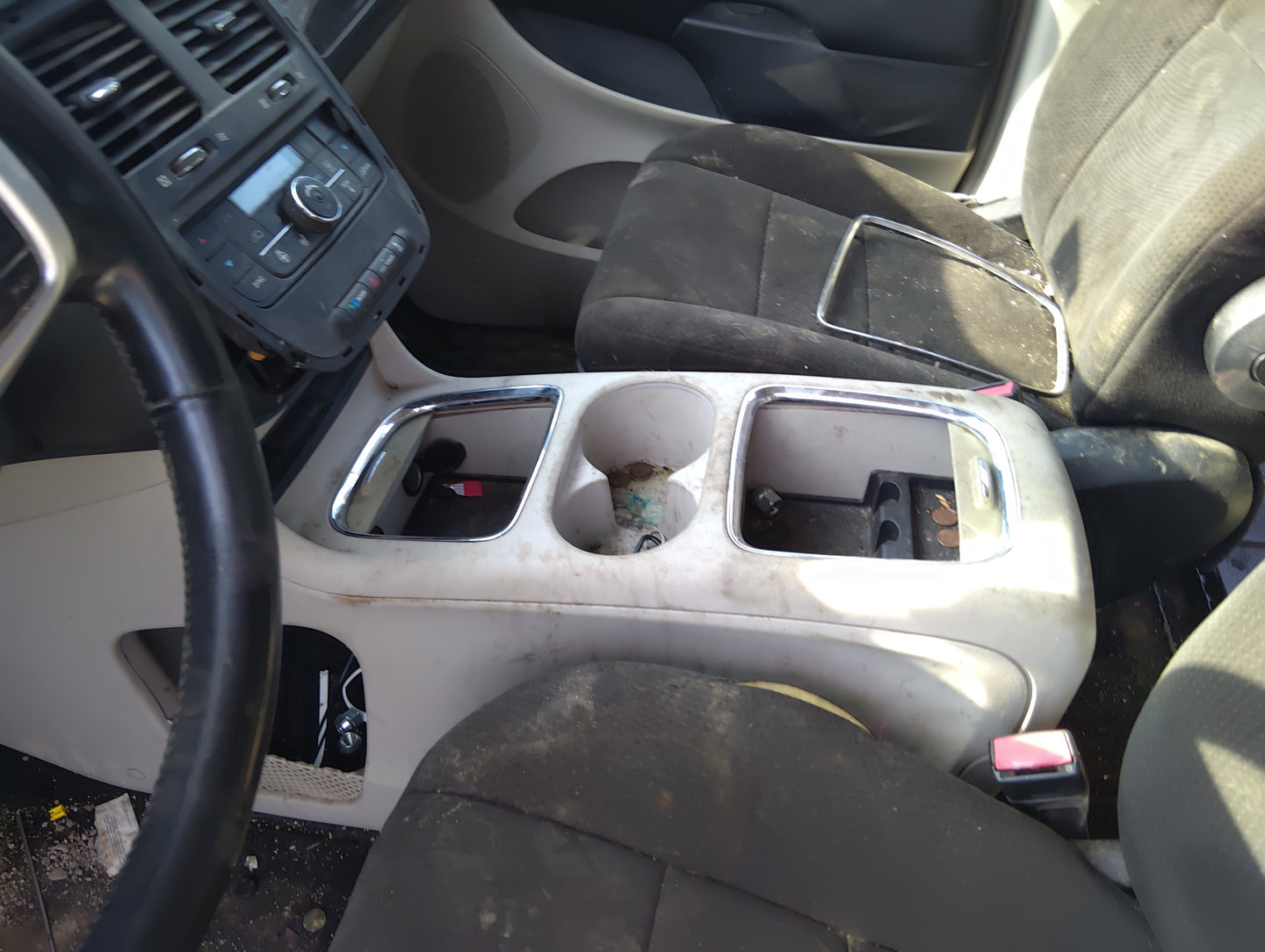 2012-2020 Dodge Grand Caravan Center Floor Console Fits Fits 2012 2013 2014 2015 2016 2017 2018 2019 2020 OEM Used Auto Part