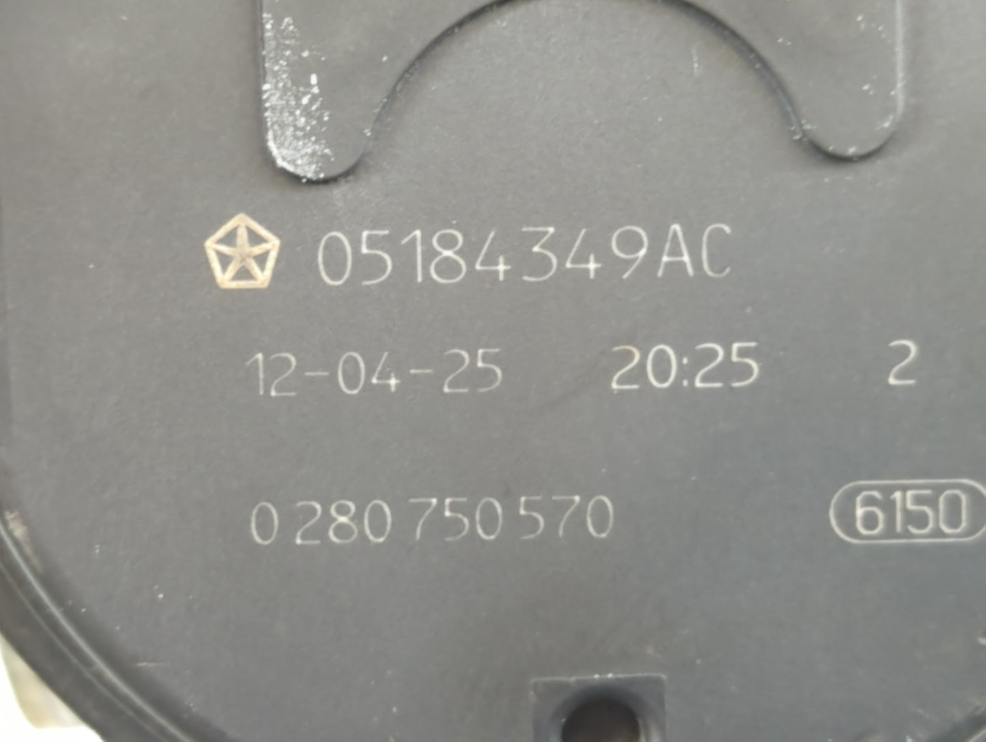 2011-2020 Dodge Grand Caravan Throttle Body P/N:0 280 750 570 05184349AC Fits OEM Used Auto Parts - Oemusedautoparts1.com