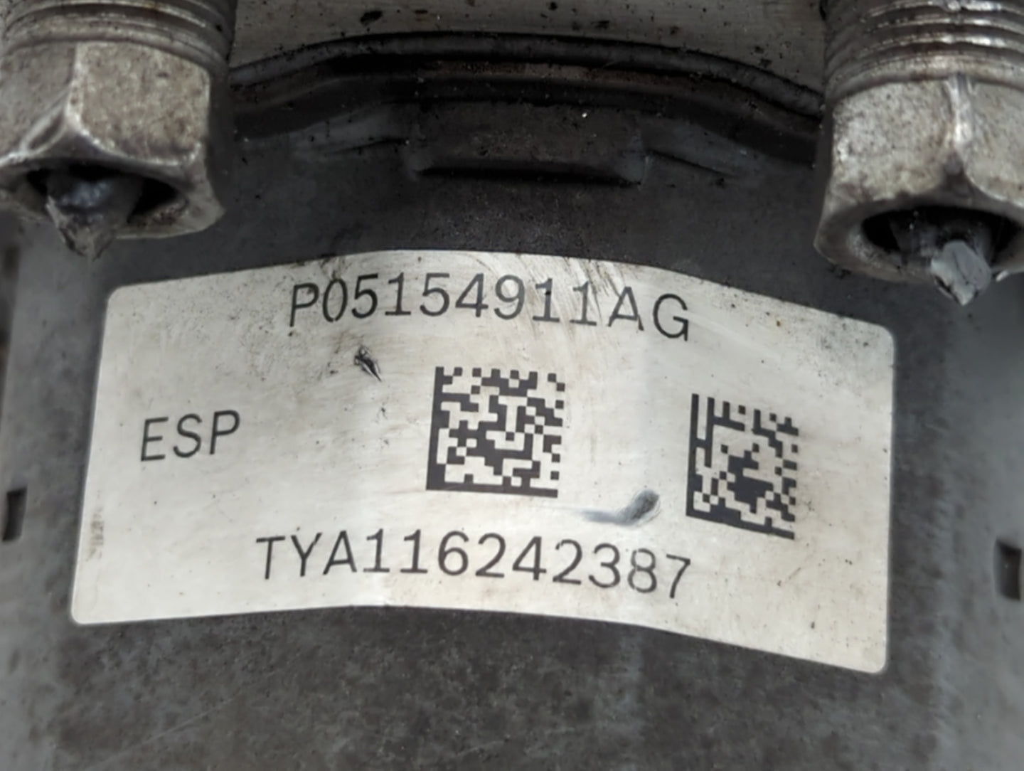 2012 Dodge Grand Caravan ABS Pump Control Module Replacement P/N:P05154911AG Fits OEM Used Auto Parts - Oemusedautoparts1.co