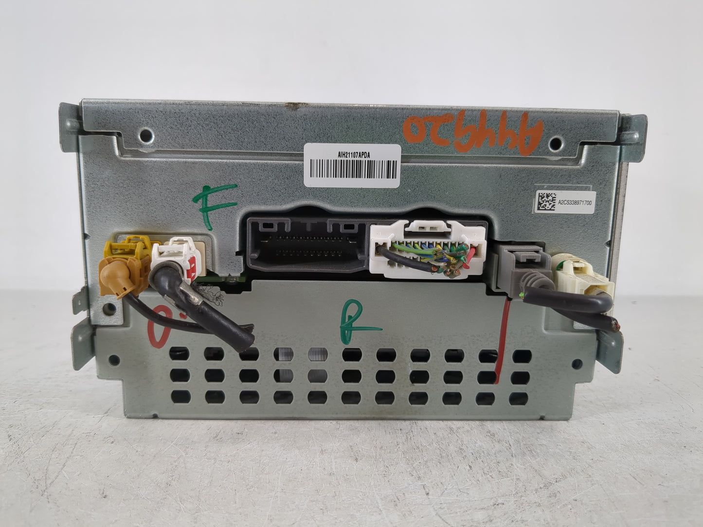 2011-2012 Dodge Journey Radio AM FM Cd Player Receiver Replacement P/N:P05091101AC Fits Fits 2011 2012 OEM Used Auto Parts -