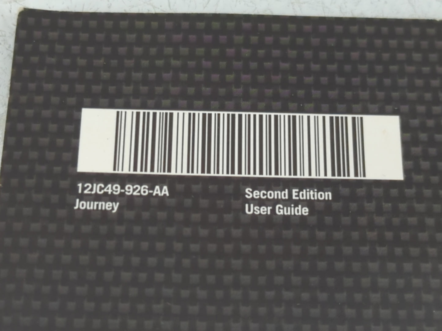 2012 Dodge Journey Owners Manual Book Guide P/N:12JC49-926-AA OEM Used Auto Parts - Oemusedautoparts1.com