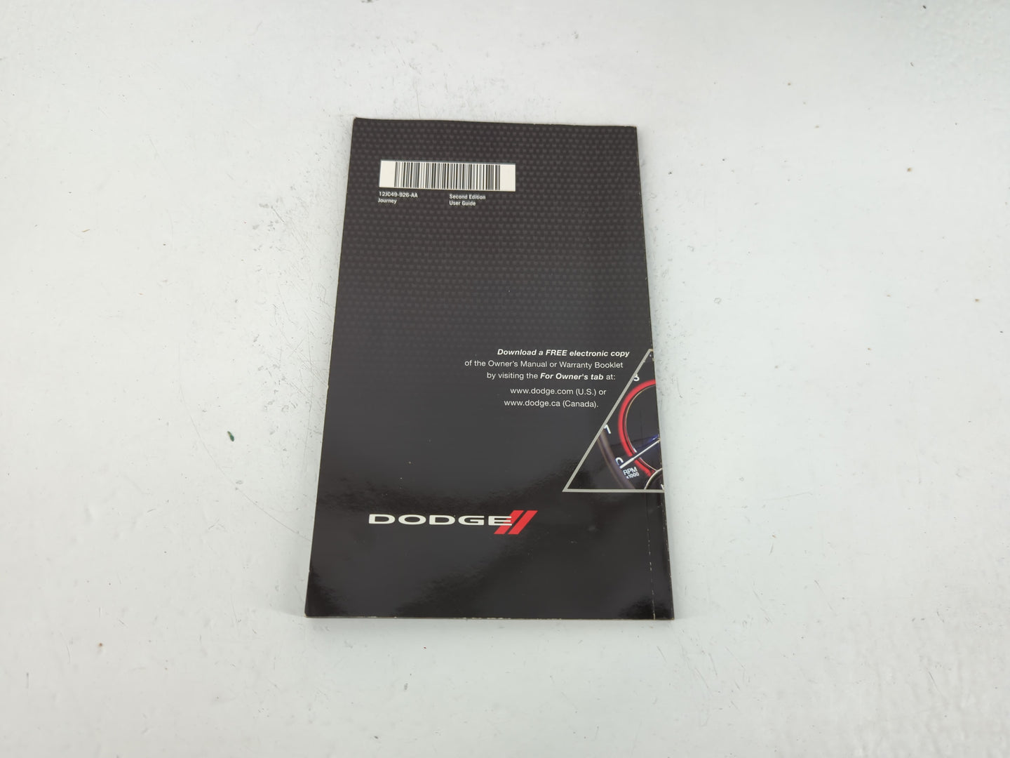 2012 Dodge Journey Owners Manual Book Guide P/N:12JC49-926-AA OEM Used Auto Parts - Oemusedautoparts1.com