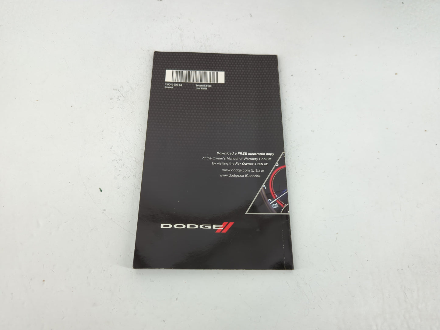 2012 Dodge Journey Owners Manual Book Guide P/N:12JC49-926-AA OEM Used Auto Parts - Oemusedautoparts1.com
