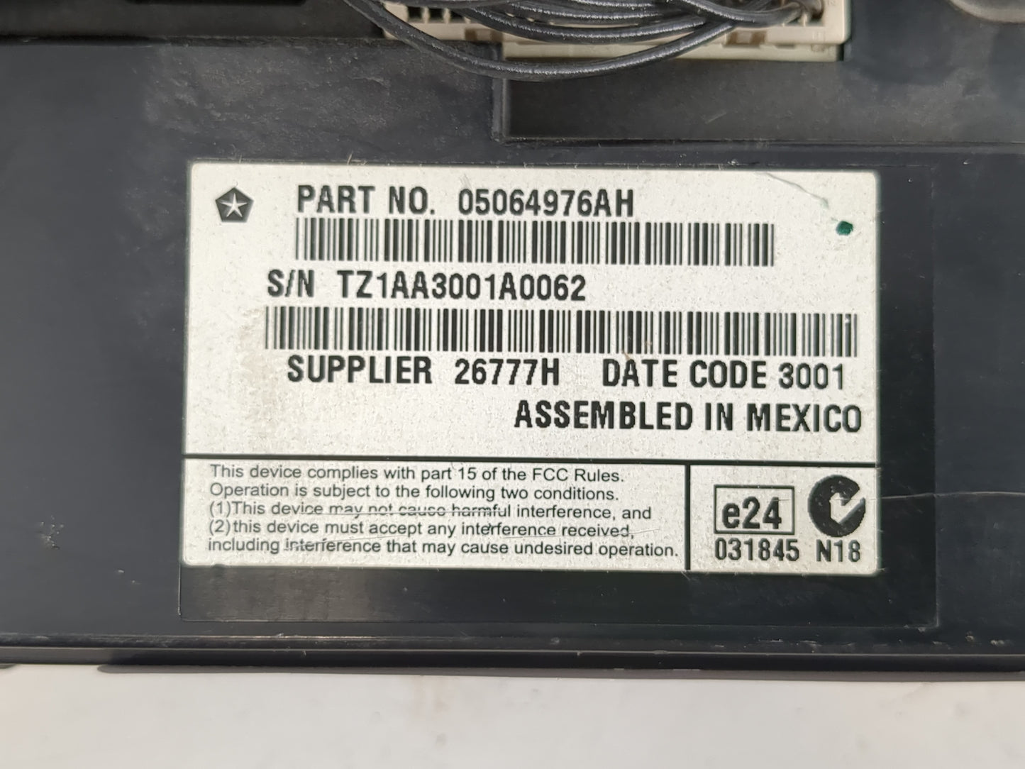 2012 Dodge Journey Radio AM FM Cd Player Receiver Replacement P/N:P05091411AF Fits OEM Used Auto Parts - Oemusedautoparts1.c