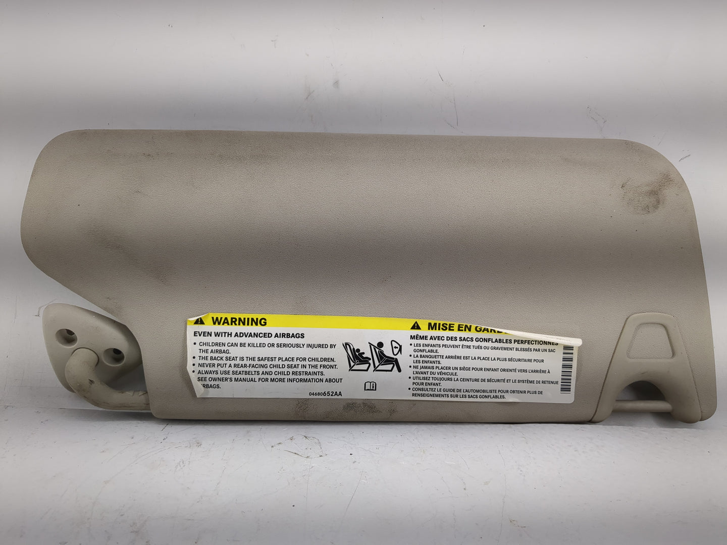 2012 Dodge Journey Sun Visor Shade Replacement Passenger Right Mirror Fits OEM Used Auto Parts - Oemusedautoparts1.com