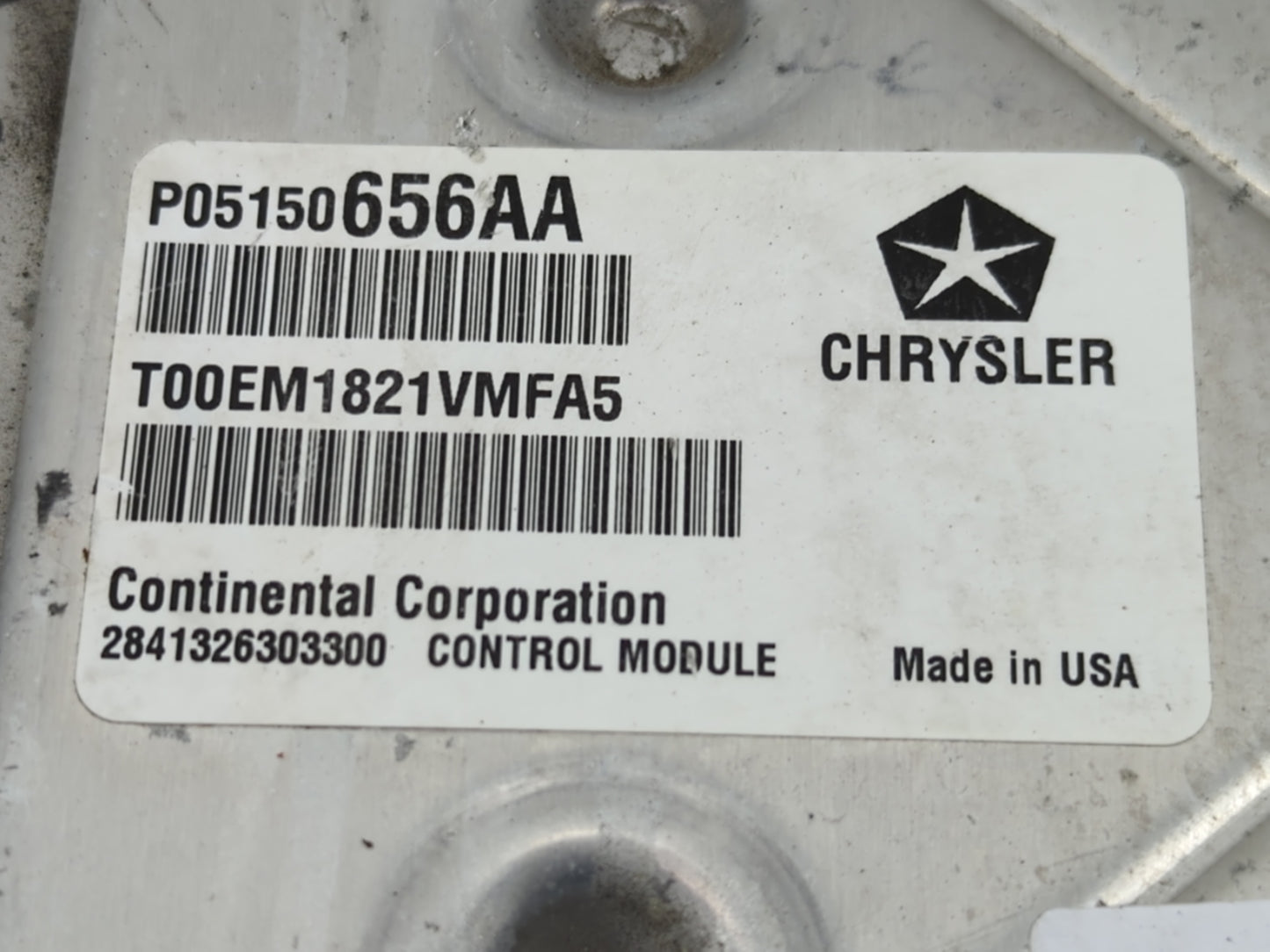 2011-2012 Dodge Journey PCM Engine Control Computer ECU ECM PCU OEM P/N:P05150656AA Fits Fits 2011 2012 OEM Used Auto Parts 