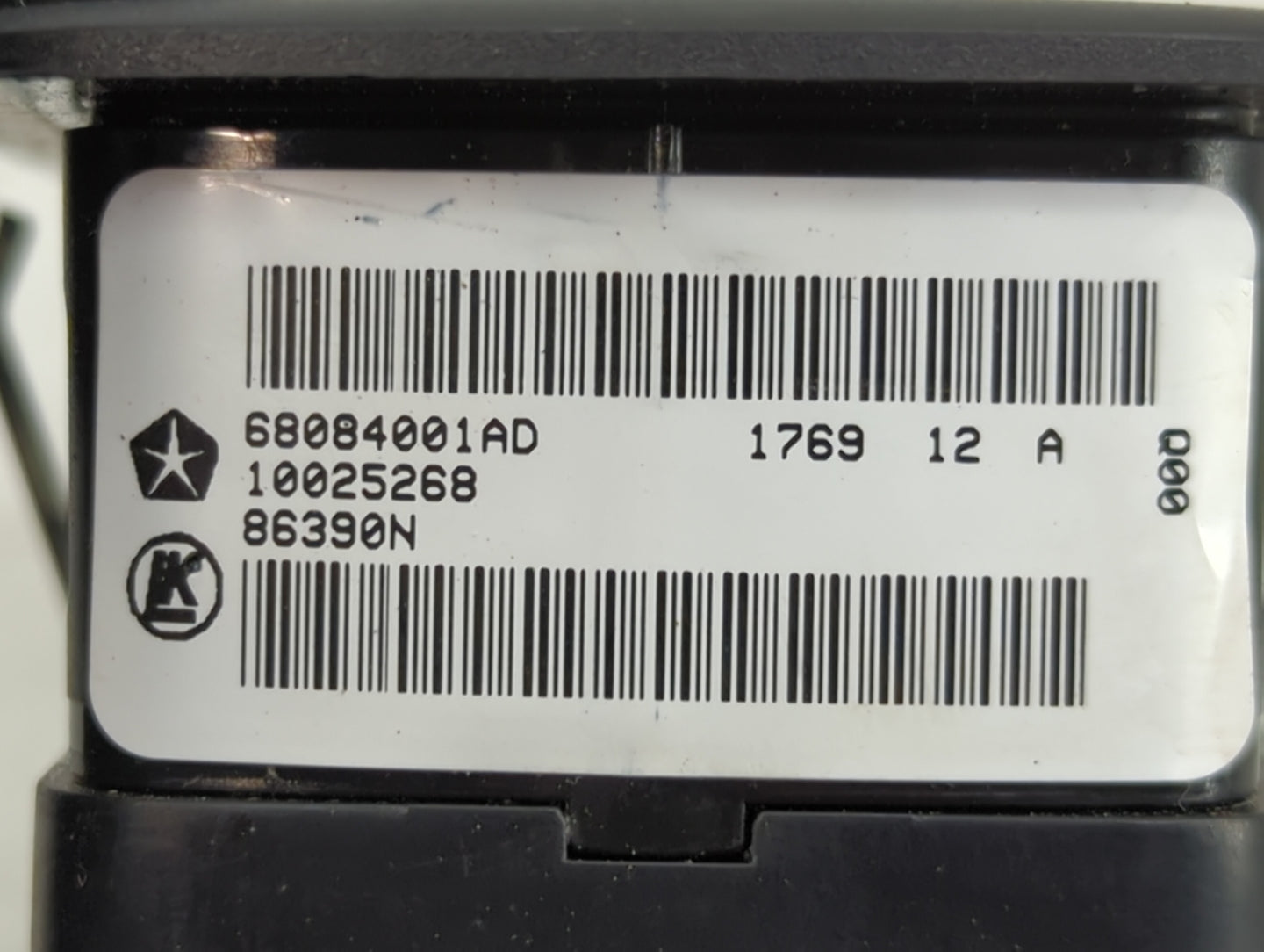 2012 Dodge Journey Master Power Window Switch Replacement Driver Side Left P/N:68084001AD Fits OEM Used Auto Parts - Oemused