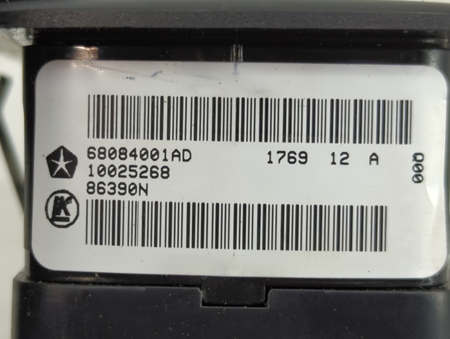 2012 Dodge Journey Master Power Window Switch Replacement Driver Side Left P/N:68084001AD Fits OEM Used Auto Parts - Oemused