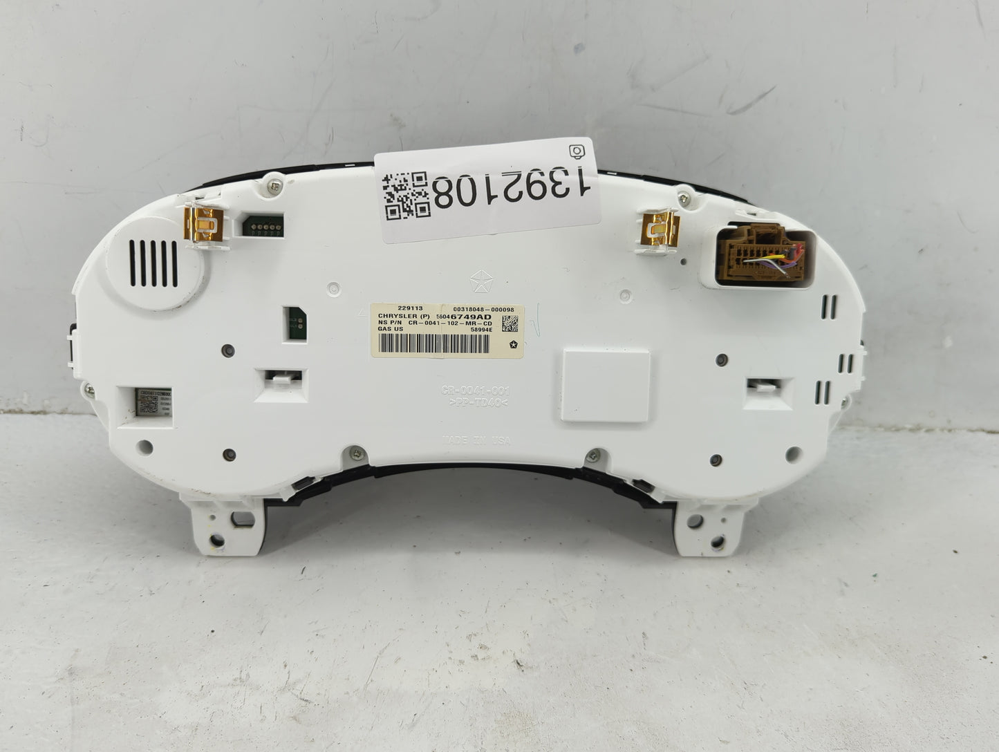 2012 Dodge Journey Instrument Cluster Speedometer Gauges P/N:56046749AD Fits OEM Used Auto Parts - Oemusedautoparts1.com