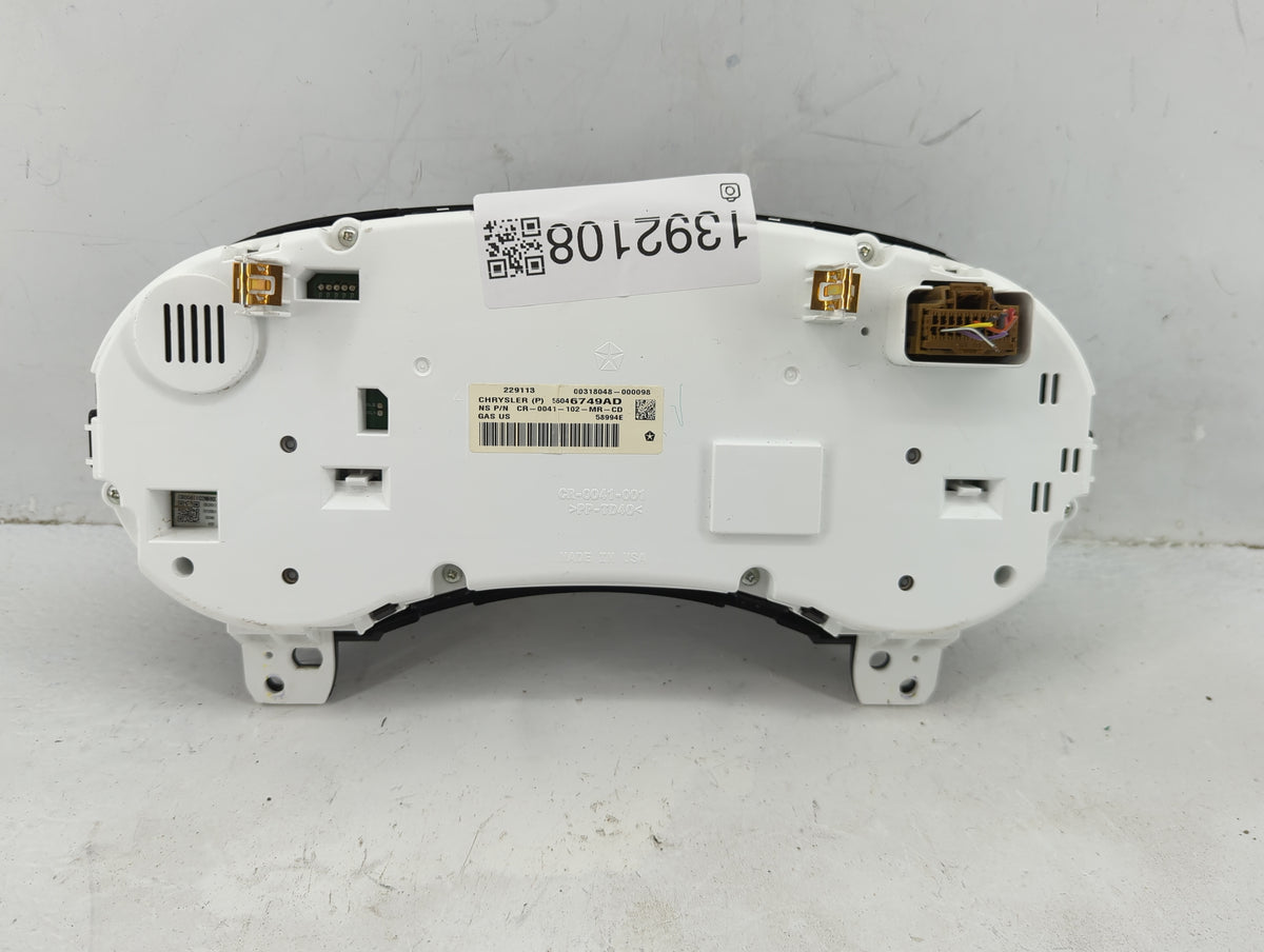 2011-2012 Dodge Journey Instrument Cluster Speedometer Gauges P/N:56046749AD Miles: Fits Fits 2011 2012 OEM Used Auto Parts 