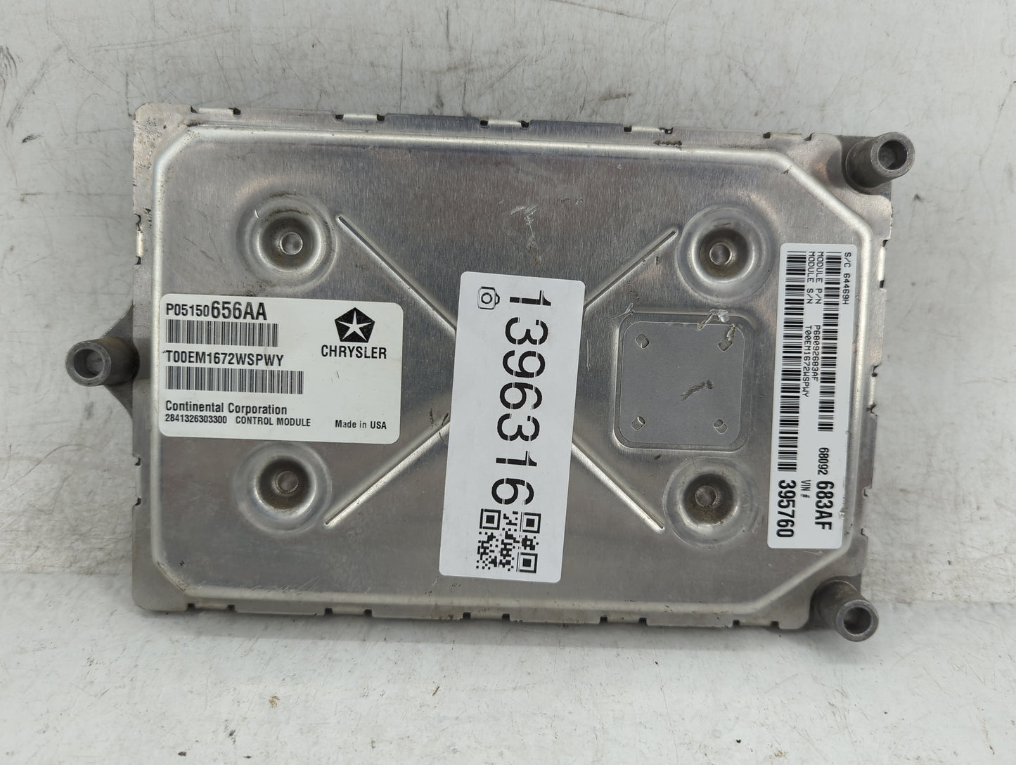 2011-2012 Dodge Journey PCM Engine Control Computer ECU ECM PCU OEM P/N:P05150656AA Fits Fits 2011 2012 OEM Used Auto Parts 