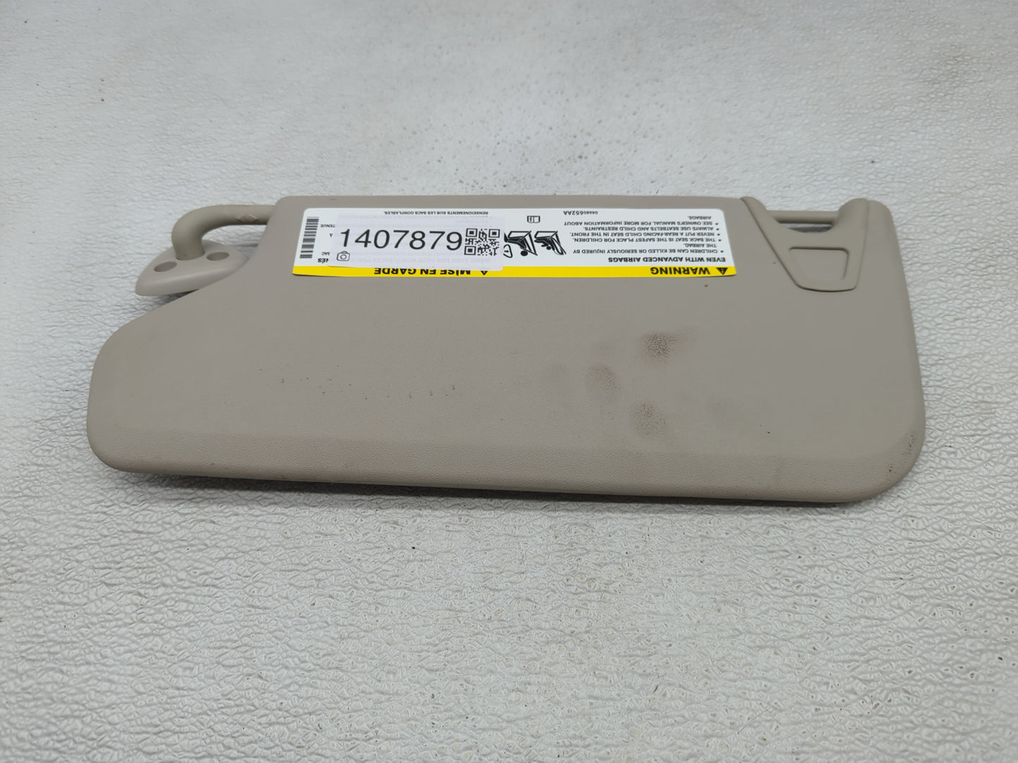 2012 Dodge Journey Sun Visor Shade Replacement Passenger Right Mirror Fits OEM Used Auto Parts - Oemusedautoparts1.com