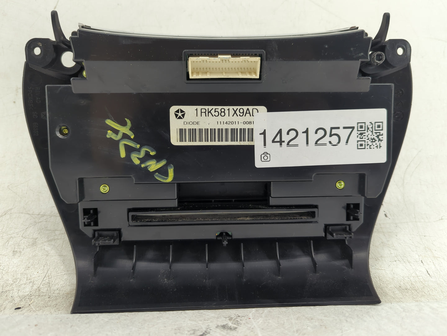 2011-2017 Dodge Journey Climate Control Module Temperature AC/Heater Replacement P/N:1RK581X9AD Fits OEM Used Auto Parts - O