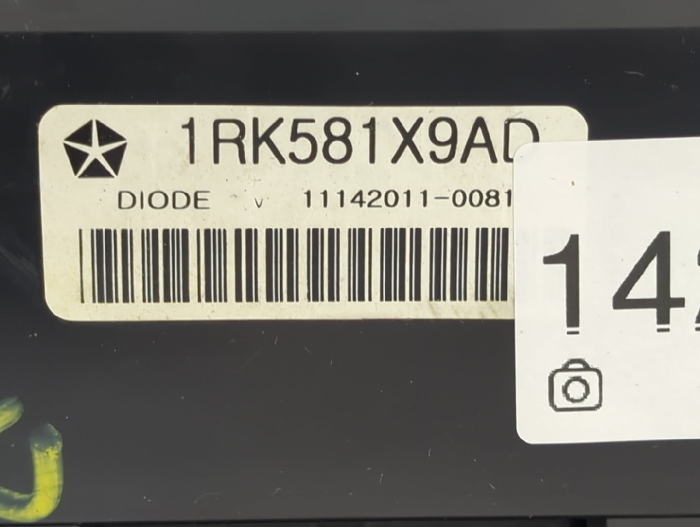 2011-2017 Dodge Journey Climate Control Module Temperature AC/Heater Replacement P/N:1RK581X9AD Fits OEM Used Auto Parts - O