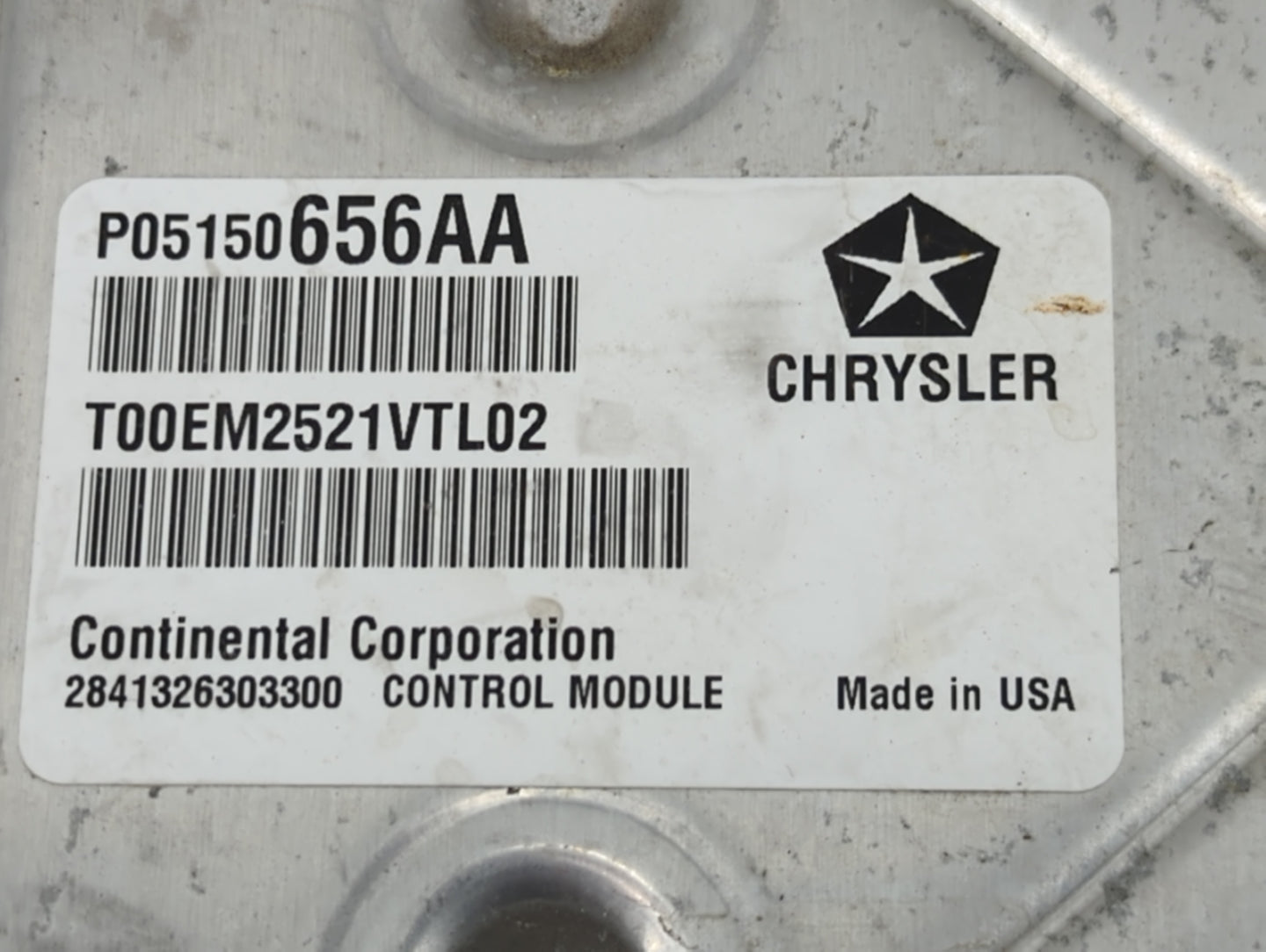 2011-2012 Dodge Journey PCM Engine Control Computer ECU ECM PCU OEM P/N:P05150656AA P68092683AC Fits Fits 2011 2012 OEM Used