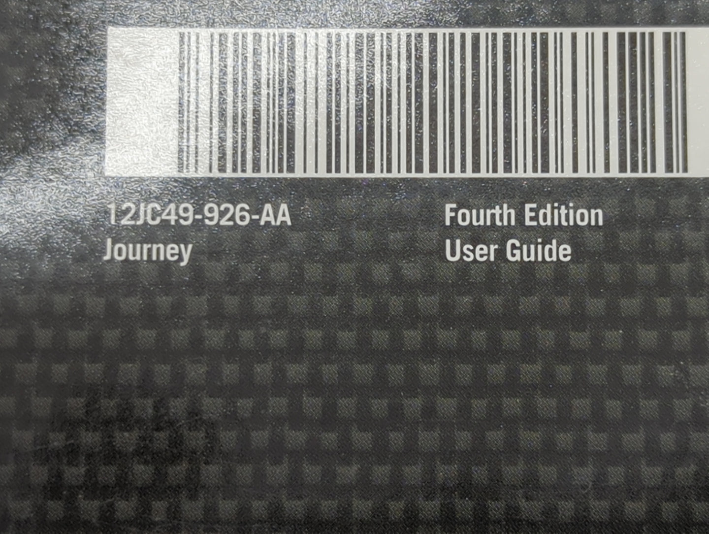 2012 Dodge Journey Owners Manual Book Guide P/N:12JC49-926-AA 12JC49-426-AA OEM Used Auto Parts - Oemusedautoparts1.com