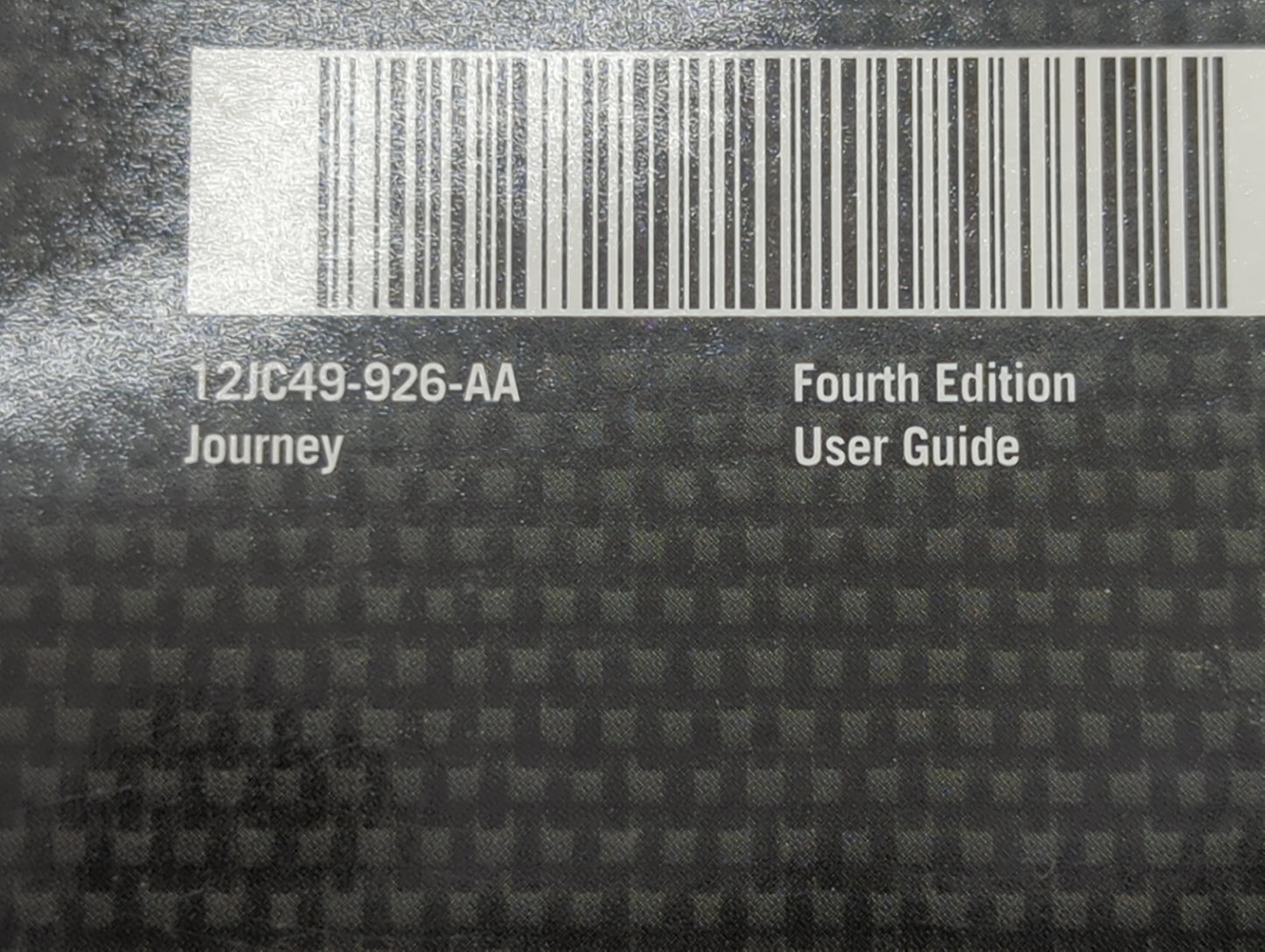 2012 Dodge Journey Owners Manual Book Guide P/N:12JC49-926-AA 12JC49-426-AA OEM Used Auto Parts - Oemusedautoparts1.com
