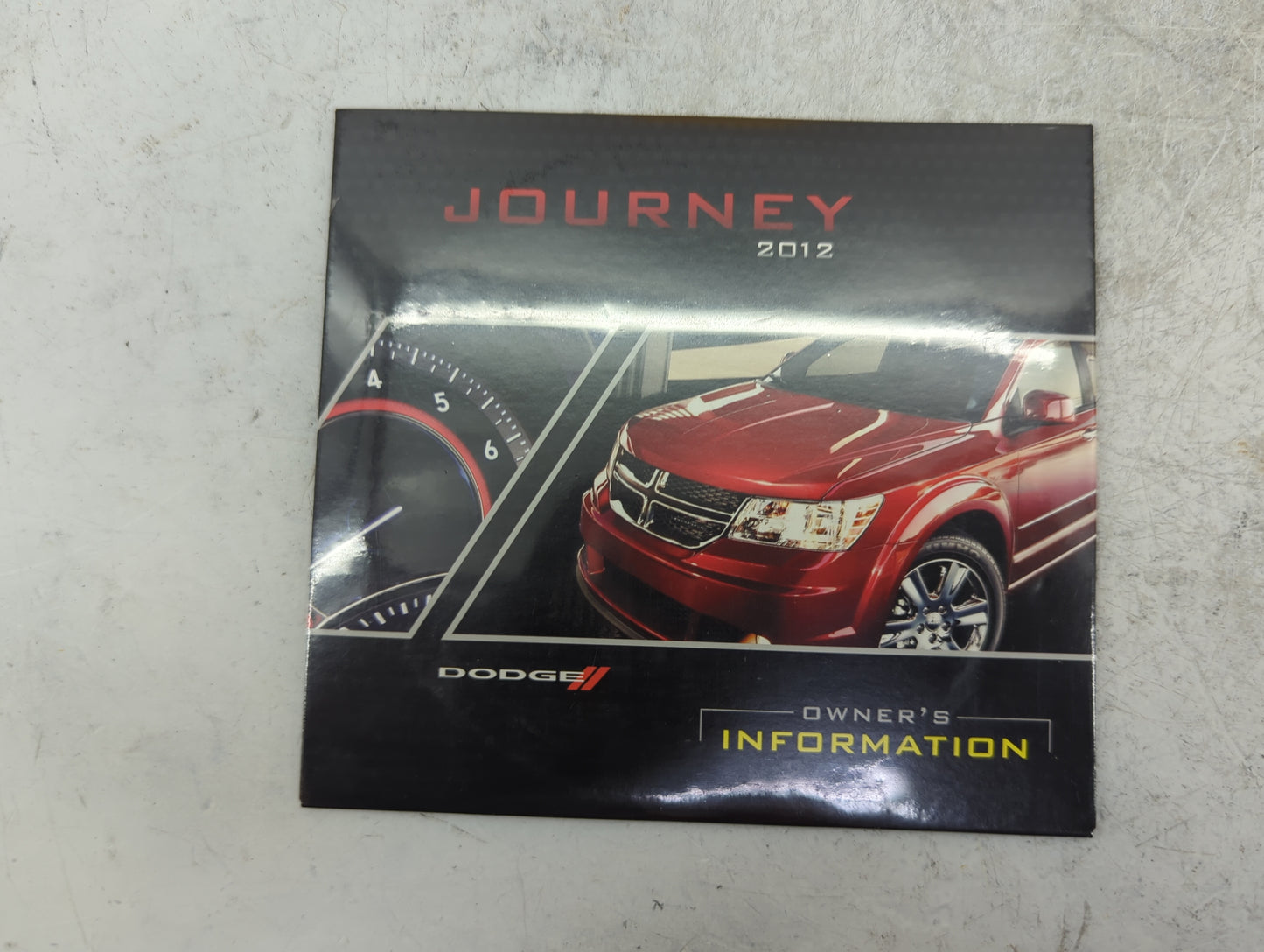2012 Dodge Journey Owners Manual Book Guide P/N:12JC49-926-AA 12JC49-426-AA OEM Used Auto Parts - Oemusedautoparts1.com