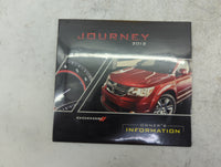 2012 Dodge Journey Owners Manual Book Guide P/N:12JC49-926-AA 12JC49-426-AA OEM Used Auto Parts - Oemusedautoparts1.com