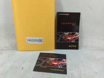 2012 Dodge Journey Owners Manual Book Guide P/N:12JC49-926-AA OEM Used Auto Parts - Oemusedautoparts1.com